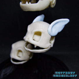 Anime figures #007 #008 #009 skulls in bell jar