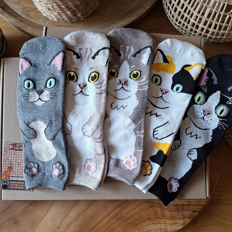 Cartoon Cat Socks Cartoon Cat Socks