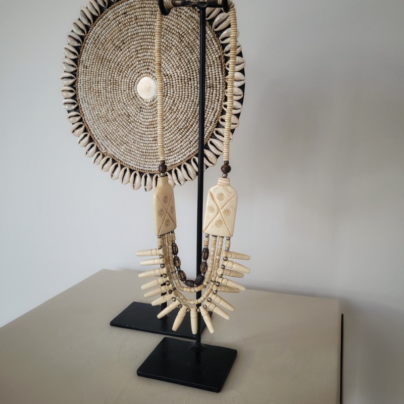 Ketting op metalen voet Naturel