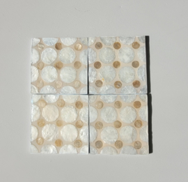 Onderzetters Capiz Schelp S/4 diverse varianten