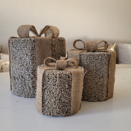 Kerst Cadeau set Goud Glitter