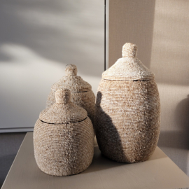 Kralenpot Beige 3 maten