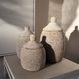 Kralenpot Beige 3 maten
