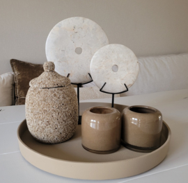 Dienblad rond Ø40 Warm Taupe