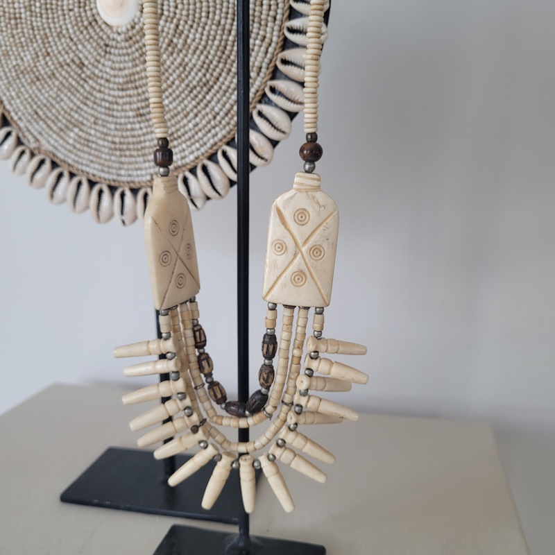 Ketting op metalen voet Naturel