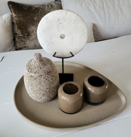 Dienblad Druppel Warm Taupe