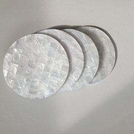 Onderzetters Capiz Schelp S/4