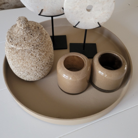 Dienblad rond Ø40 Warm Taupe