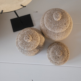 Kralenpot set 'Waduh Bula"Set van 3