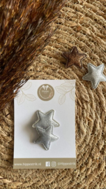 Haarspeldjes X-Mas | Antislip Silver stars