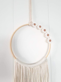 Boho hanger - Haarspeldjes/strikjes | Madelief Roze