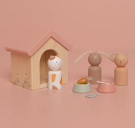 Little Dutch - Aanvulset poppenhuis | Huisdieren