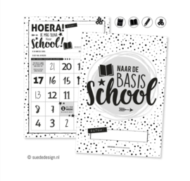 Aftelposter Bassisschool | Hoera ik mag bijna naar school!