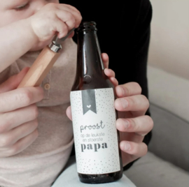 Flesetiket - Proost papa