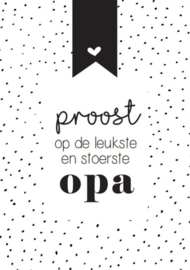 Flesetiket - Proost opa