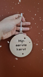 Houten kerstbal | Mijn eerste kerst