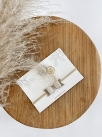 Haarbandje Sinterklaas - Taupe/beige