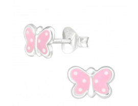 Kinderoorbellen - Pink butterflys