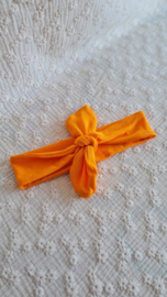 Knoophaarband - Effen oranje volwassene