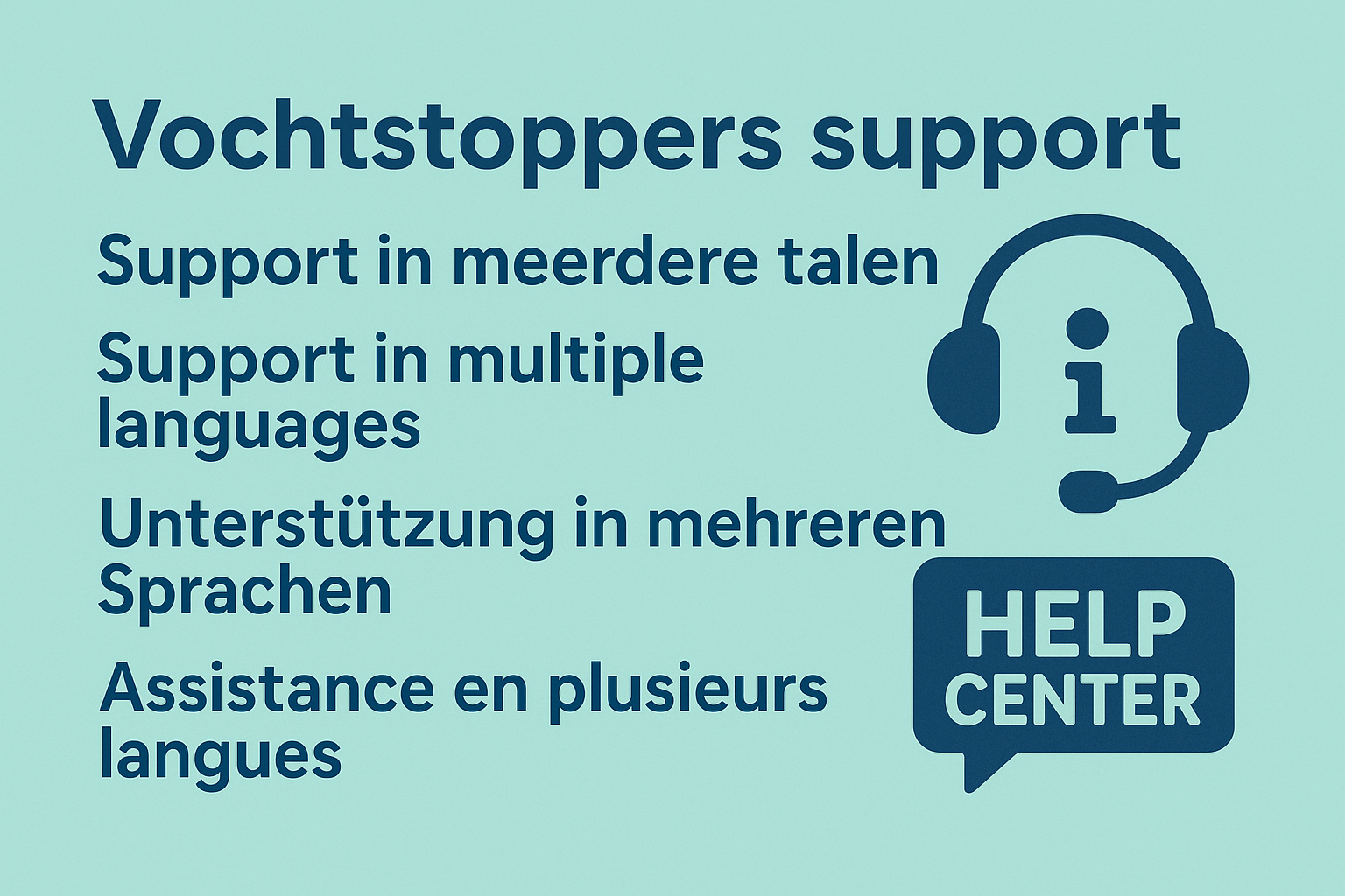 Vochtore.be beschikbaar in Nederlands, Duits, Engels, Frans en Pools