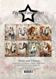 Paper Favourites A5 Horses and Flowers pfa133