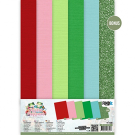 Linen Cardstock Pack - Berries Beauties - Joyful Hoppers - A4 BB-A4-10039