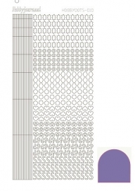 Hobbydots sticker 10 - Mirror - Violet
