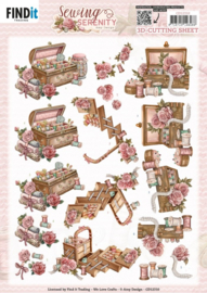 3D Cutting Sheet - Amy Design - Sewing Serenity - Sewing Box CD12310