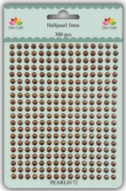 Dixi halfpearls 5 mm bronze 300st.  PEARL0172