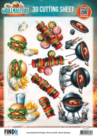 3D Cutting Sheet - Berries Beauties - Grillmasters - Flame Grilled Favorites  CD12467