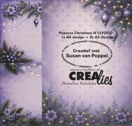 Designpapier Kerst H Crealies CLPZ032