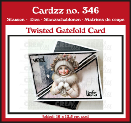 Cardzz stansen no. 346, Twisted Gatefold Card