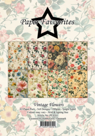 Paper Favourites A5 Vintage Flowers 91984/pfa161