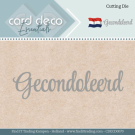 Card Deco Essentials - Dies - Gecondoleerd  CDECD0070