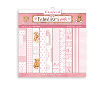Stamperia Babydream Pink 8x8 Inch Paper Pack (SBBS58)