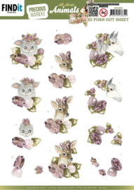 3D Push Out - Precious Marieke - All About Animals - All About Purple SB10905