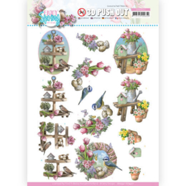 3D Push Out - Amy Design - Enjoy Spring - Spring Decorations SB10541 - HJ19301