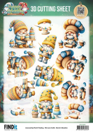 3D Cutting Sheet - Berries Beauties - Happy Gnomes - The Tiny Baker CD12481