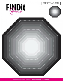 Find It Basics - Nesting Dies - Stitched Octagon FITBND012