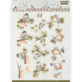 3D Cutting Sheet - Precious Marieke - Birds and Berries - Cranberries  CD11879