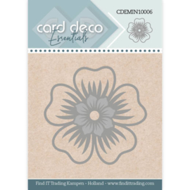 Card Deco Essentials - Mini Dies - Flower CDEMIN10006  Formaat ca. 4,5 x 4,3 cm