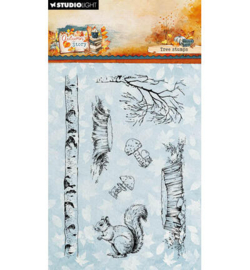 SL-AS-STAMP970 - StudioLight Clear Stamps – Tree Stumps Autumn Story nr. 970