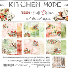 Craft O Clock Paper Pack 20x20 cm Kitchen Mode CC-F32-KM-07