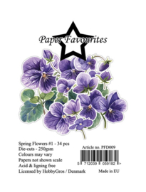 Paper Favourites Die-Cuts Spring Flowers 1
