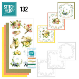 Stitch and Do 132 - Precious Marieke - Delicate Flowers - Birds