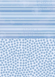 NEVA015 background sheets A4 blue flowers