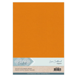 Linen Cardstock - A4 - Tangerine 66