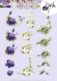 3D knipvel Precious Marieke - Spring flowers   CD10992