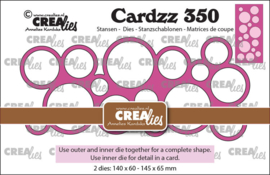 Cardzz stansen no. 350, Veel cirkels Crealies CLCZ350
