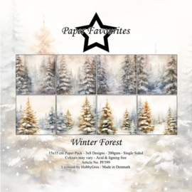Paper Favourites 15x15 cm Winter Forest PF599